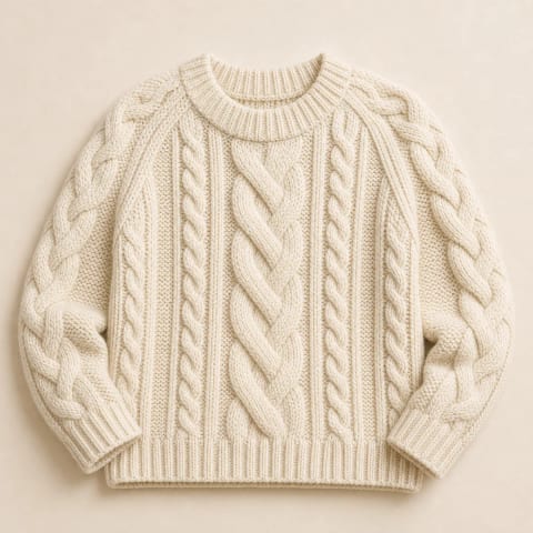 Cable-Knit Sweater — Soko Thrift