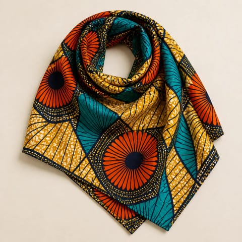 Kitenge Print Scarf — Zawadi Accessories