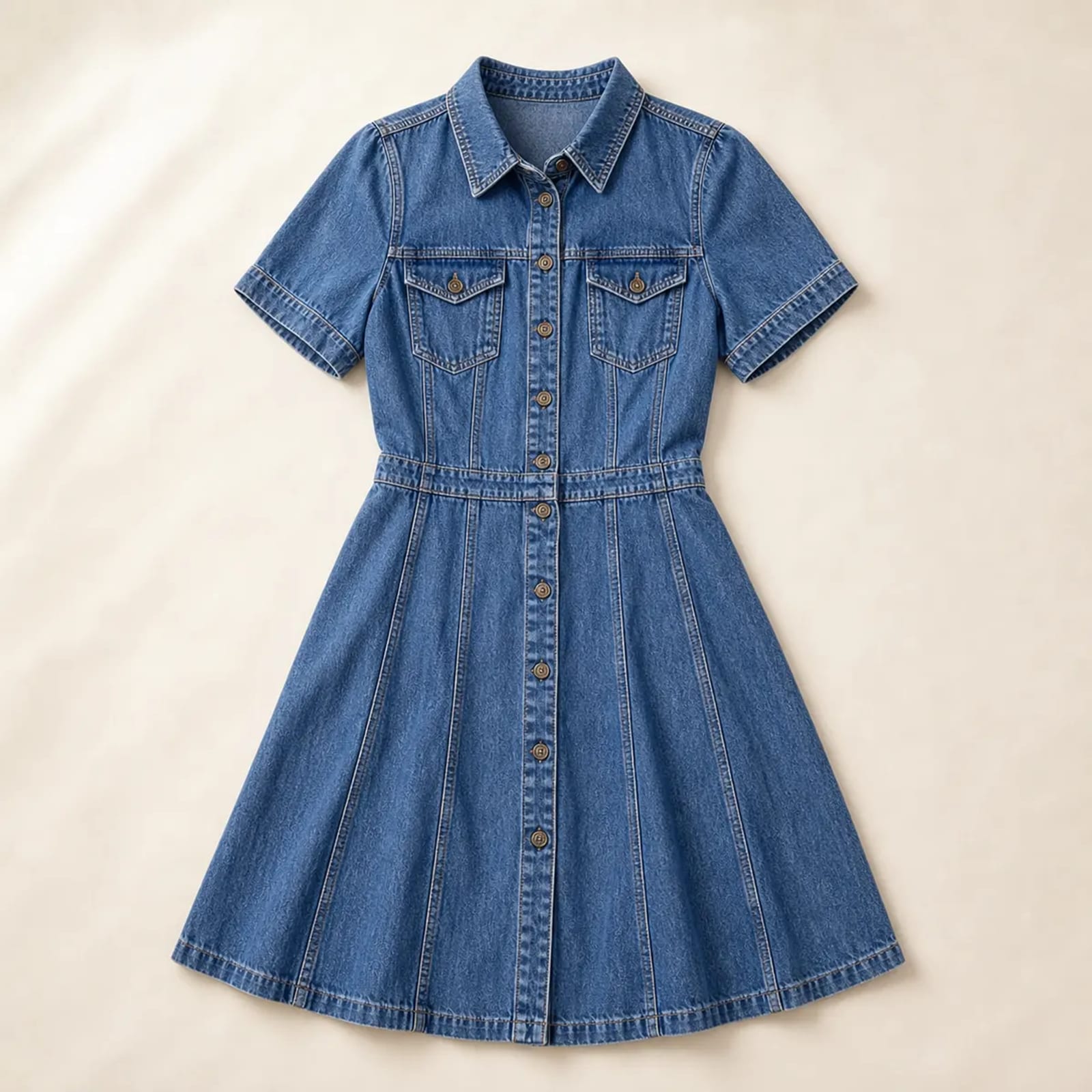 Vintage Denim Dress — Amina Thrift