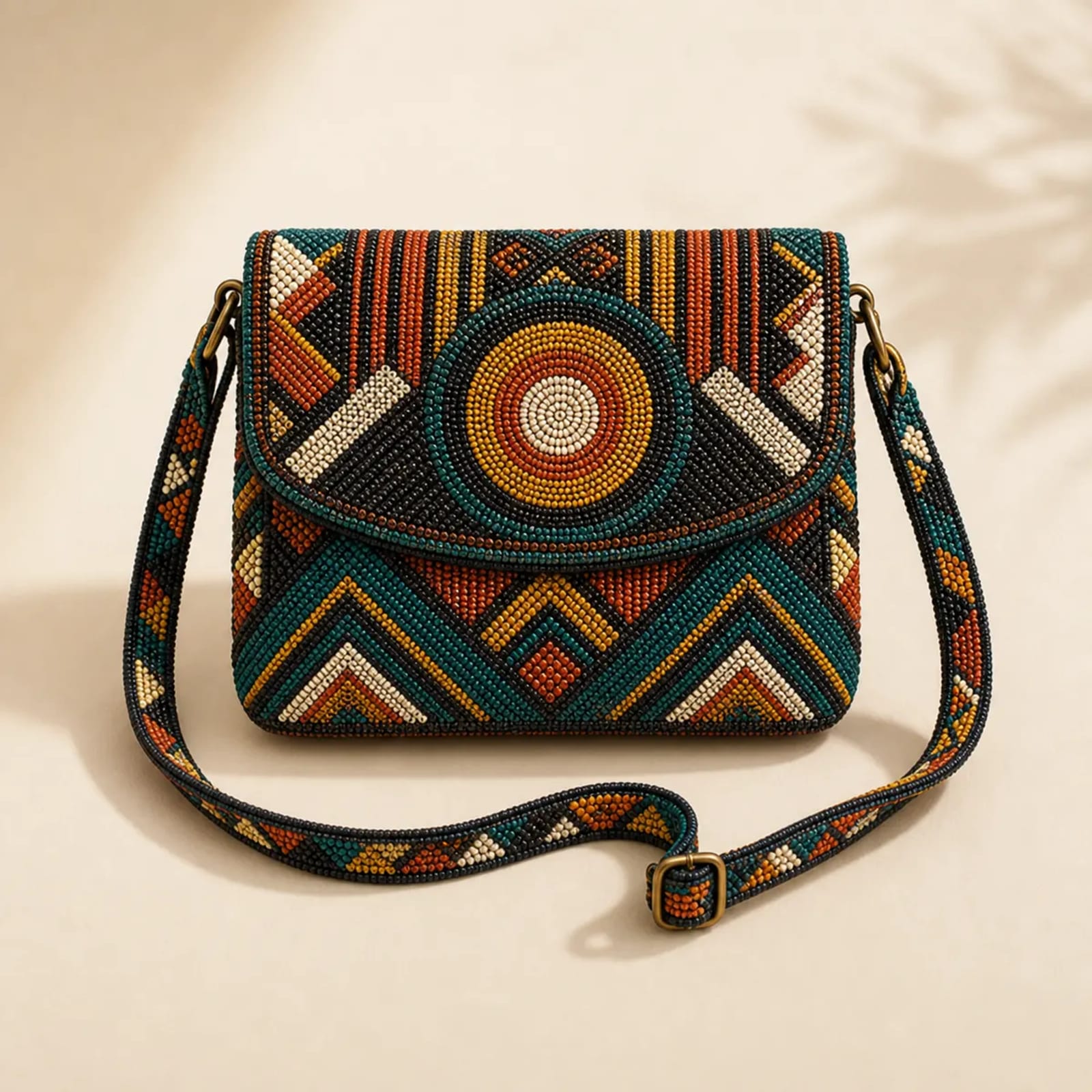 Beaded Crossbody Bag — Amina Thrift